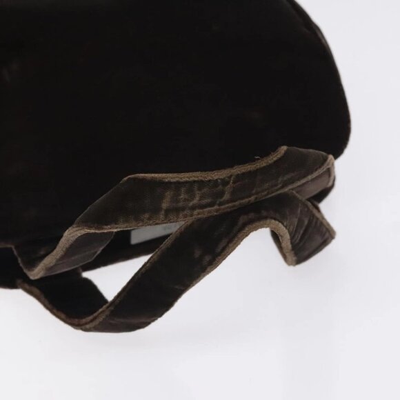 PRADA Hand Bag Velor Brown - Picture 9 of 15